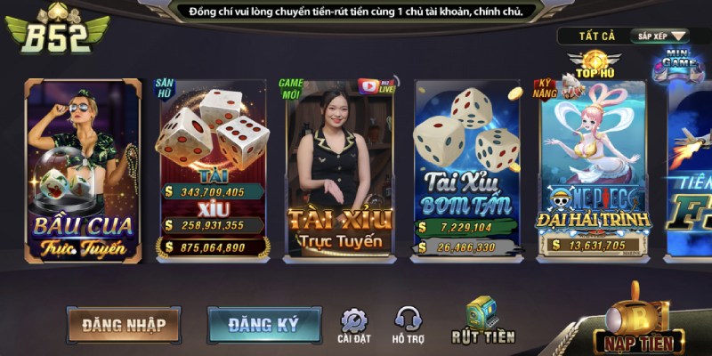 game bài B52 đổi thưởng 2024